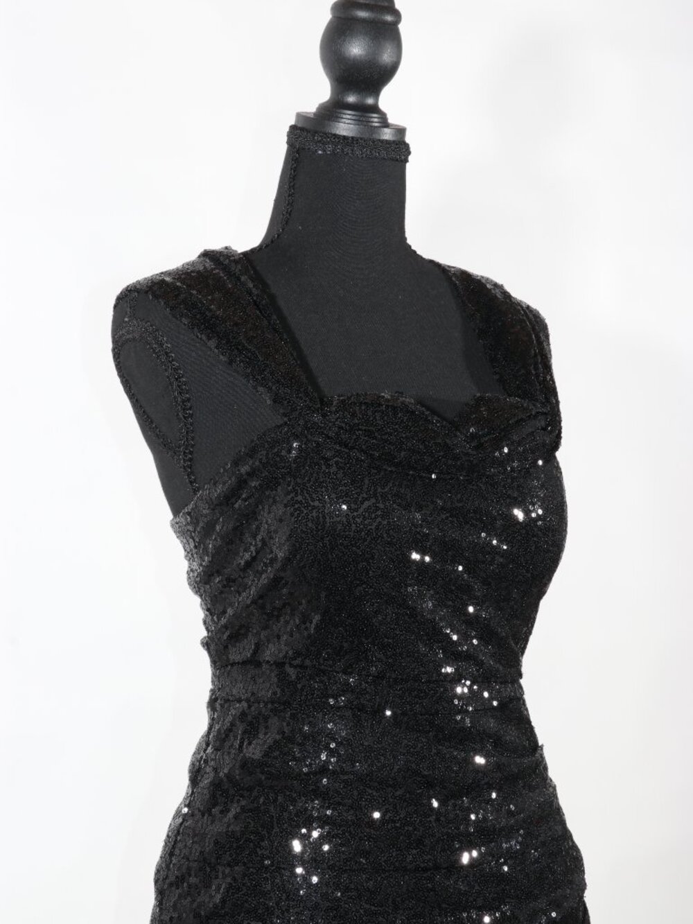 Black Sequin Cocktail/Homecoming Dress Size XS